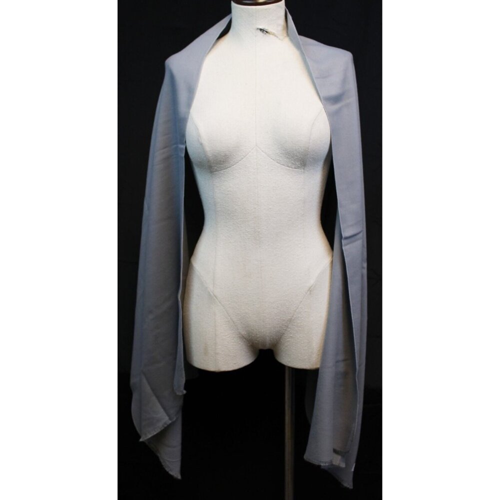 C.me Grey Cashmere Scarf Fringed Shawl Soft Warm Wrap Simple Classic Comfort